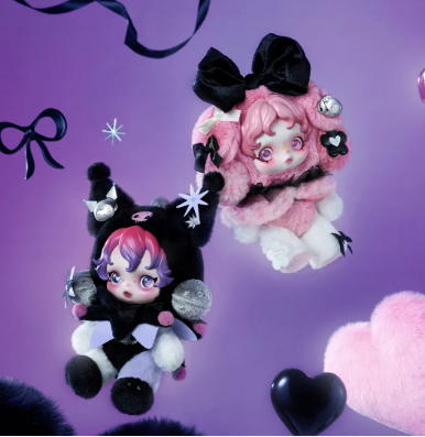 Popmart - Skullpanda x Sanrio Kuromi Plushie