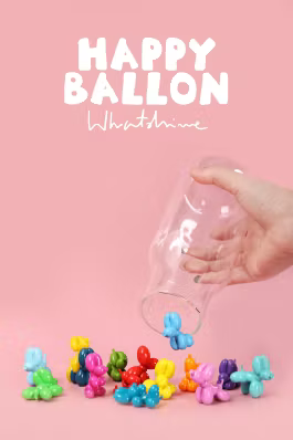 Whats His Name x Bluepiper - Happy Balloon Dog Figures